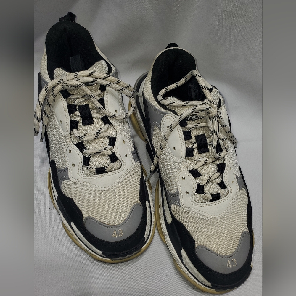 Balenciaga Black White Navy Size 10 (Used) - Picture 3 of 7